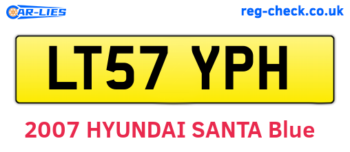 LT57YPH are the vehicle registration plates.