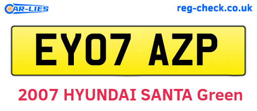 EY07AZP are the vehicle registration plates.