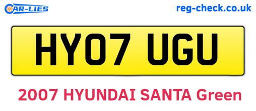 HY07UGU are the vehicle registration plates.
