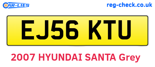 EJ56KTU are the vehicle registration plates.