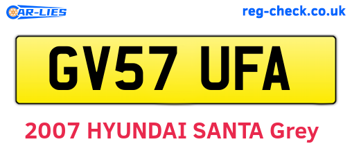 GV57UFA are the vehicle registration plates.