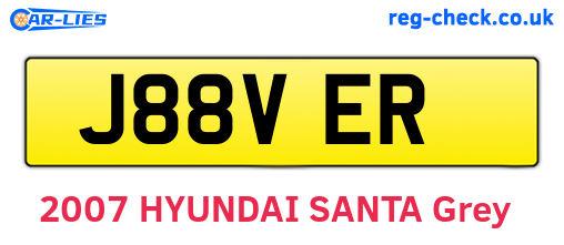 J88VER are the vehicle registration plates.
