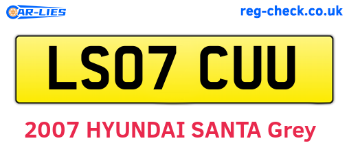LS07CUU are the vehicle registration plates.
