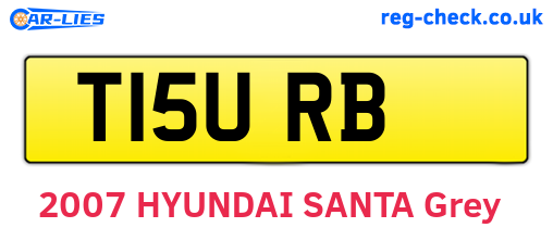 T15URB are the vehicle registration plates.