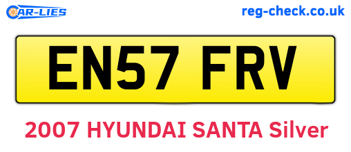 EN57FRV are the vehicle registration plates.