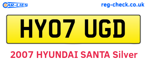 HY07UGD are the vehicle registration plates.