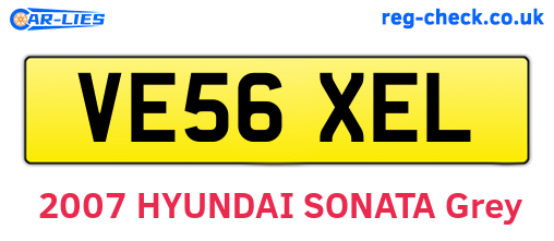 VE56XEL are the vehicle registration plates.