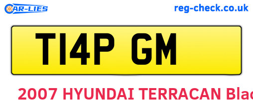 T14PGM are the vehicle registration plates.