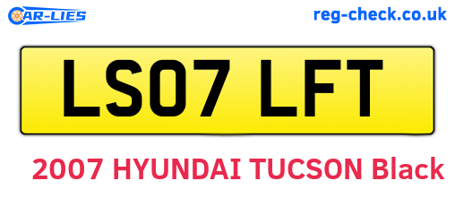 LS07LFT are the vehicle registration plates.
