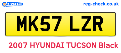 MK57LZR are the vehicle registration plates.