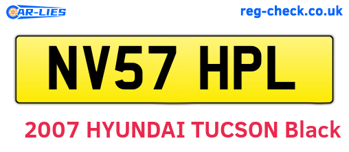 NV57HPL are the vehicle registration plates.