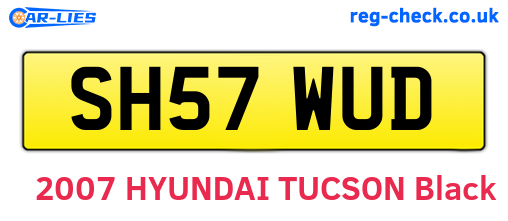 SH57WUD are the vehicle registration plates.