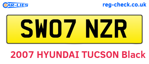SW07NZR are the vehicle registration plates.