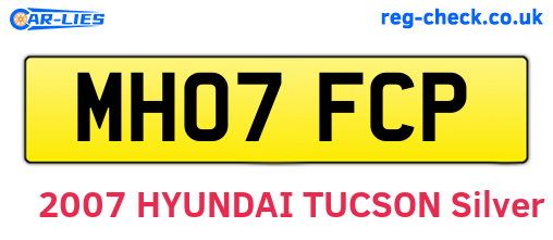 MH07FCP are the vehicle registration plates.