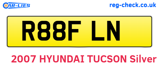 R88FLN are the vehicle registration plates.