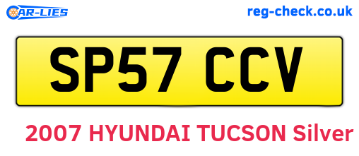 SP57CCV are the vehicle registration plates.