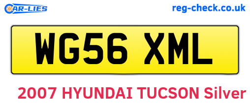 WG56XML are the vehicle registration plates.