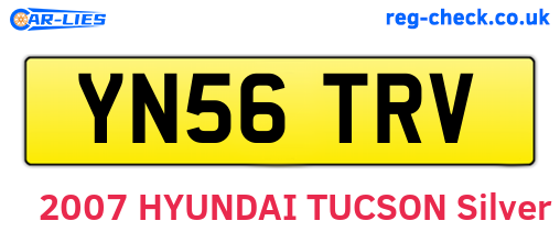 YN56TRV are the vehicle registration plates.