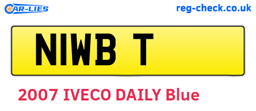 N1WBT are the vehicle registration plates.