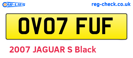 OV07FUF are the vehicle registration plates.