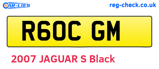 R60CGM are the vehicle registration plates.