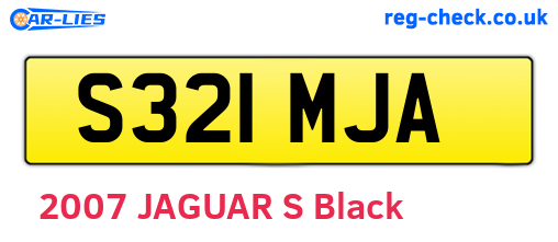 S321MJA are the vehicle registration plates.