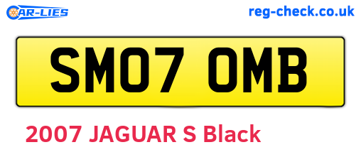 SM07OMB are the vehicle registration plates.