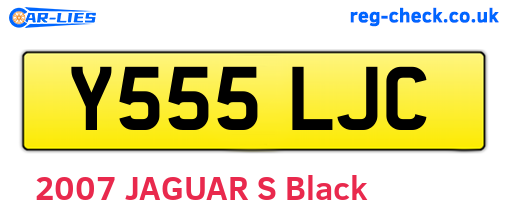 Y555LJC are the vehicle registration plates.