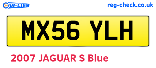 MX56YLH are the vehicle registration plates.