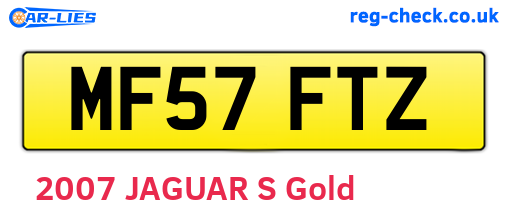 MF57FTZ are the vehicle registration plates.