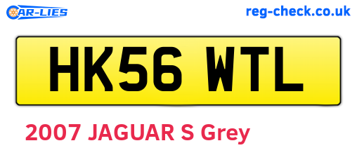 HK56WTL are the vehicle registration plates.