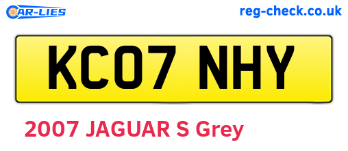 KC07NHY are the vehicle registration plates.