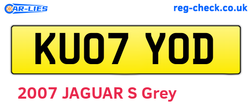 KU07YOD are the vehicle registration plates.
