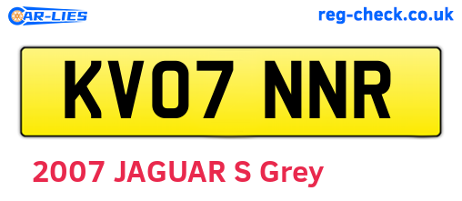 KV07NNR are the vehicle registration plates.