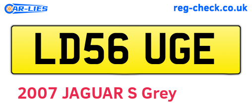 LD56UGE are the vehicle registration plates.