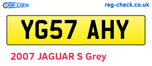 YG57AHY are the vehicle registration plates.