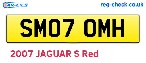 SM07OMH are the vehicle registration plates.