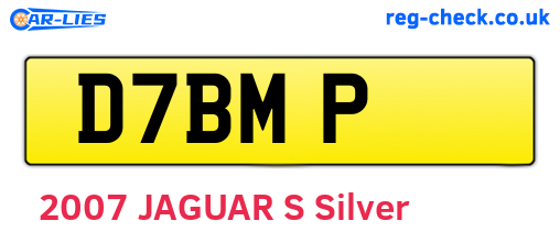 D7BMP are the vehicle registration plates.