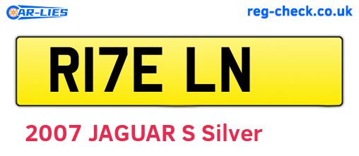 R17ELN are the vehicle registration plates.
