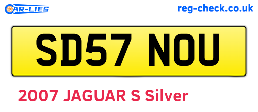 SD57NOU are the vehicle registration plates.