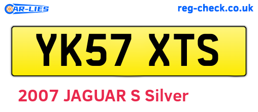 YK57XTS are the vehicle registration plates.
