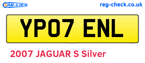 YP07ENL are the vehicle registration plates.