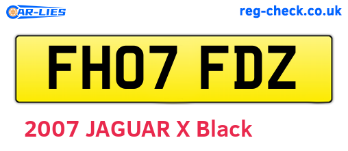 FH07FDZ are the vehicle registration plates.