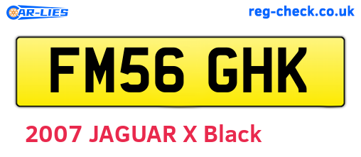 FM56GHK are the vehicle registration plates.