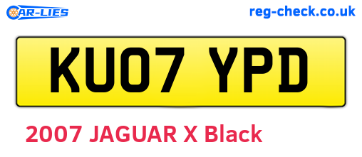 KU07YPD are the vehicle registration plates.