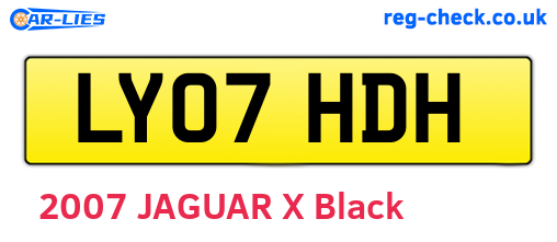LY07HDH are the vehicle registration plates.