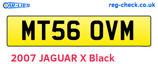 MT56OVM are the vehicle registration plates.