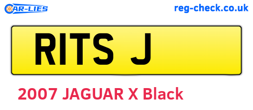 R1TSJ are the vehicle registration plates.