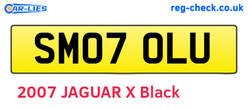 SM07OLU are the vehicle registration plates.