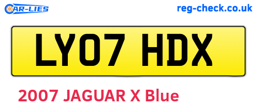 LY07HDX are the vehicle registration plates.